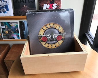 Vinyl Record Table Top Storage Rack and Display