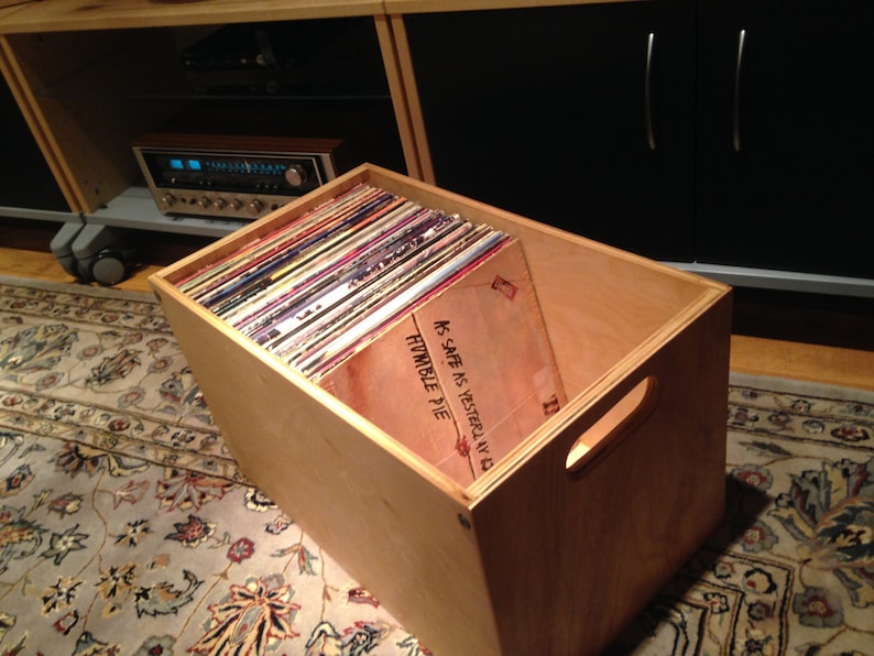Vinyl Record Storage Crate // Record Crate // Vinyl LP Crate Etsy
