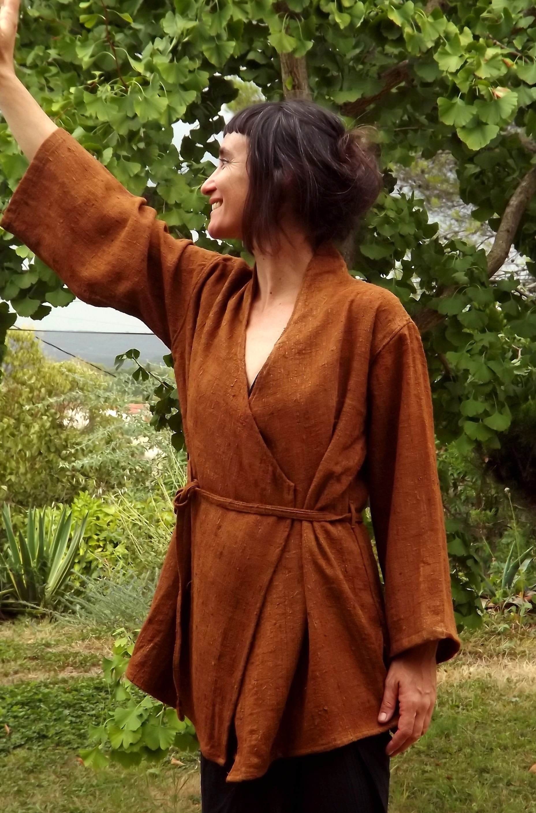 Veste soie sauvage Etsy France