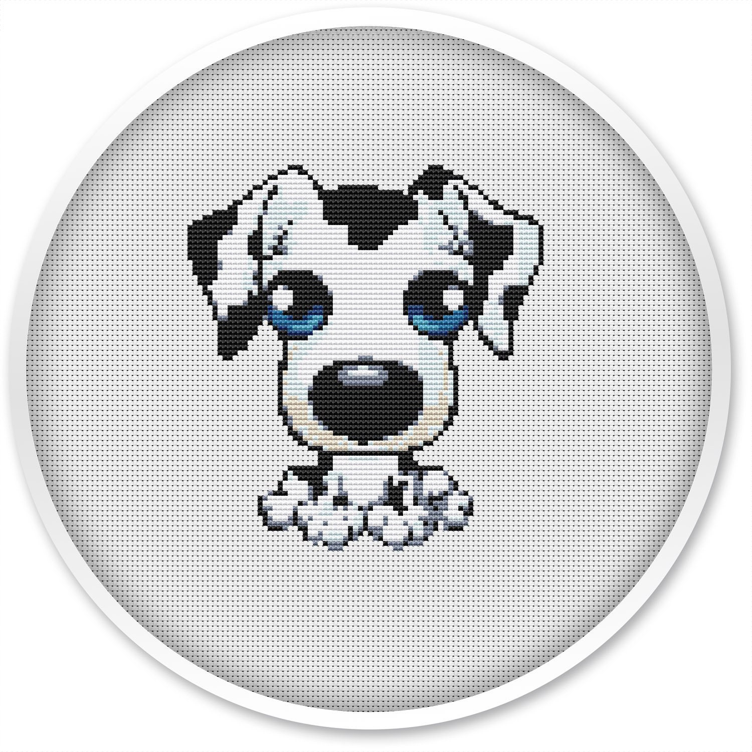 cross stitch pattern dog and cat monochrome cross stitch pattern Instant Download PDF