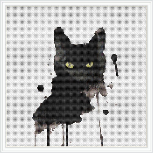 Cat Cross Stitch Pattern Modern Cross Stitch Pattern PDF Etsy