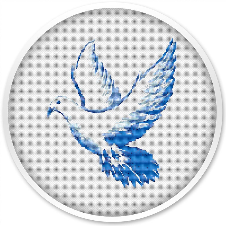 Dove Cross Stitch Pattern Pigeon Cross Stitch Pattern Pdf Etsy
