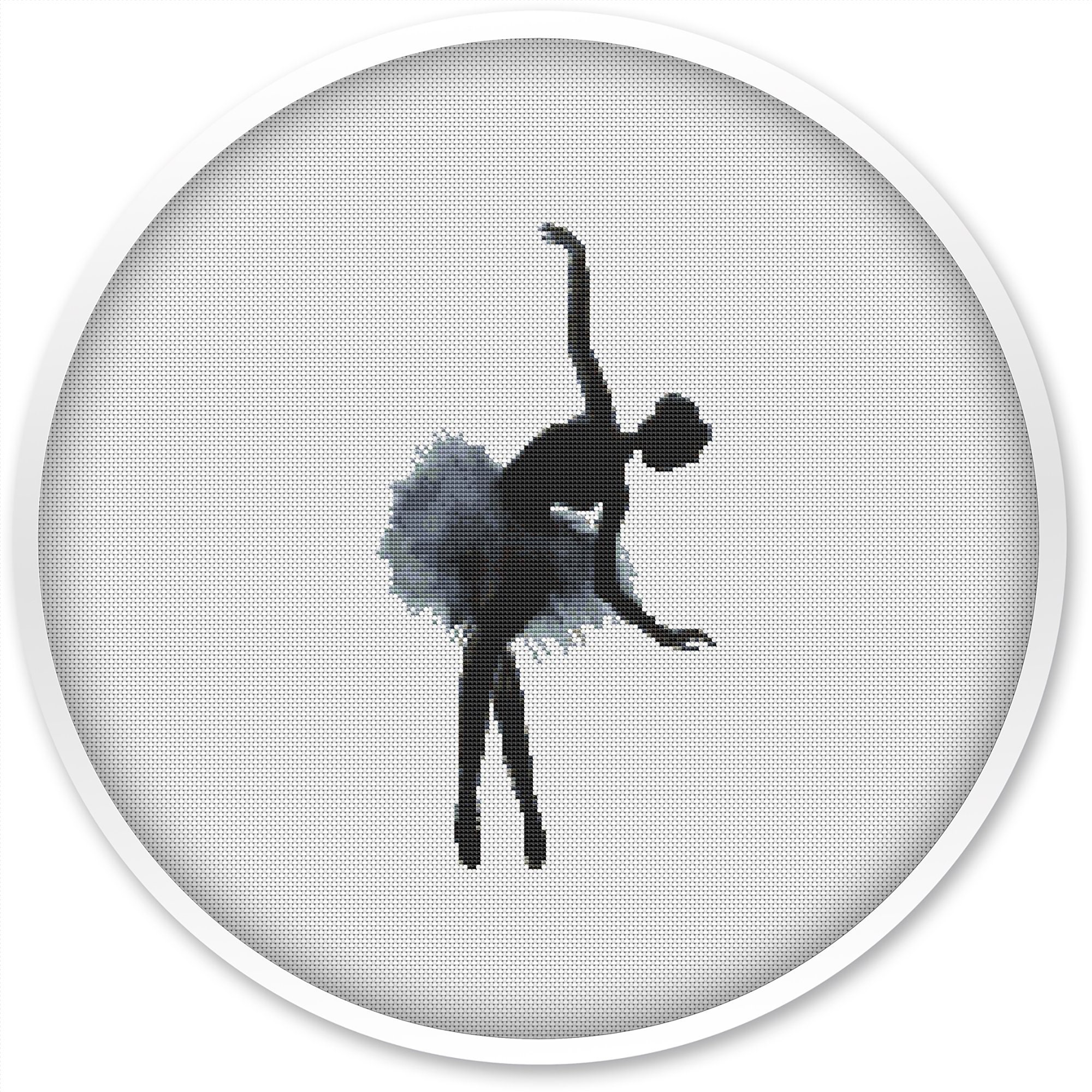 Ballerina Cross Stitch Pattern Free Shipping Watercolor Etsy
