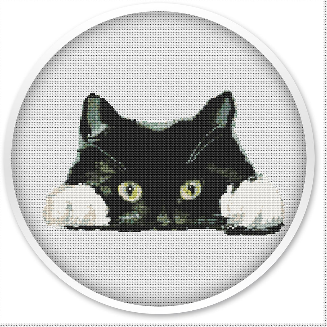 Cat counted cross stitch pattern instant pdf download animal | Etsy