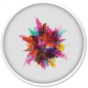 Spot painting cross stitch pattern,instant download, free shipping, cross stitch pdf, cross stitch pattern, abstract stitch patterns #165