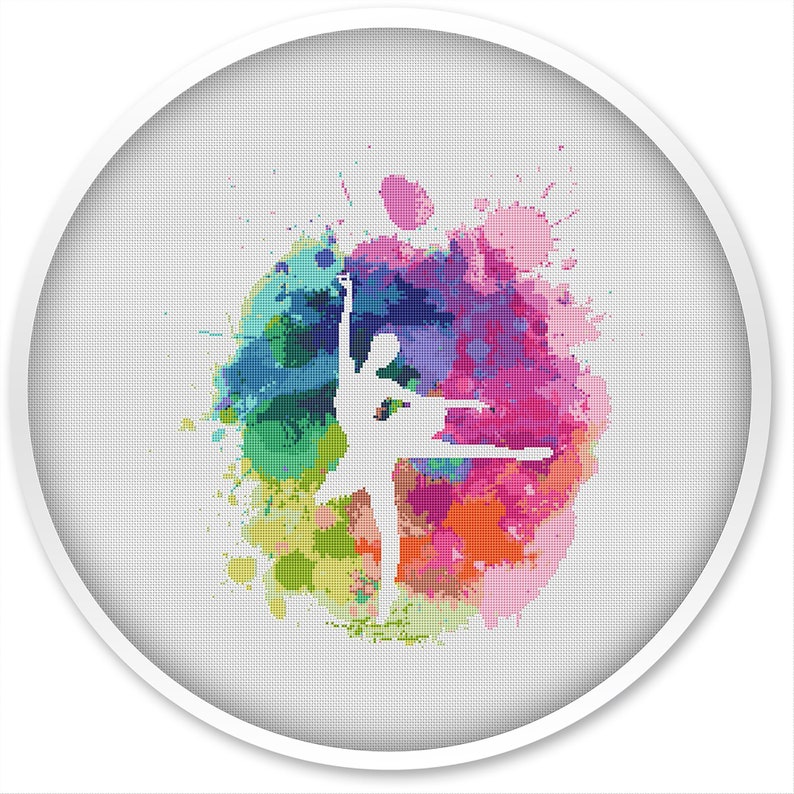 Ballerina Cross Stitch Pattern Dance Cross Stitch Pattern Etsy