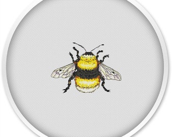 Bee cross stitch pattern pdf, insect cross stitch pattern, abstract insect, child design bee pattern pdf  #212