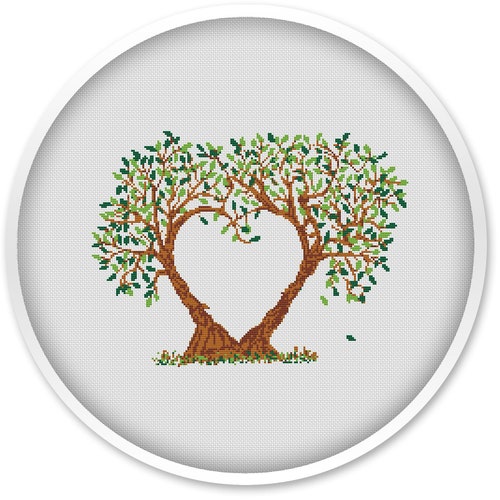 tree with heart shaped leaves crossword