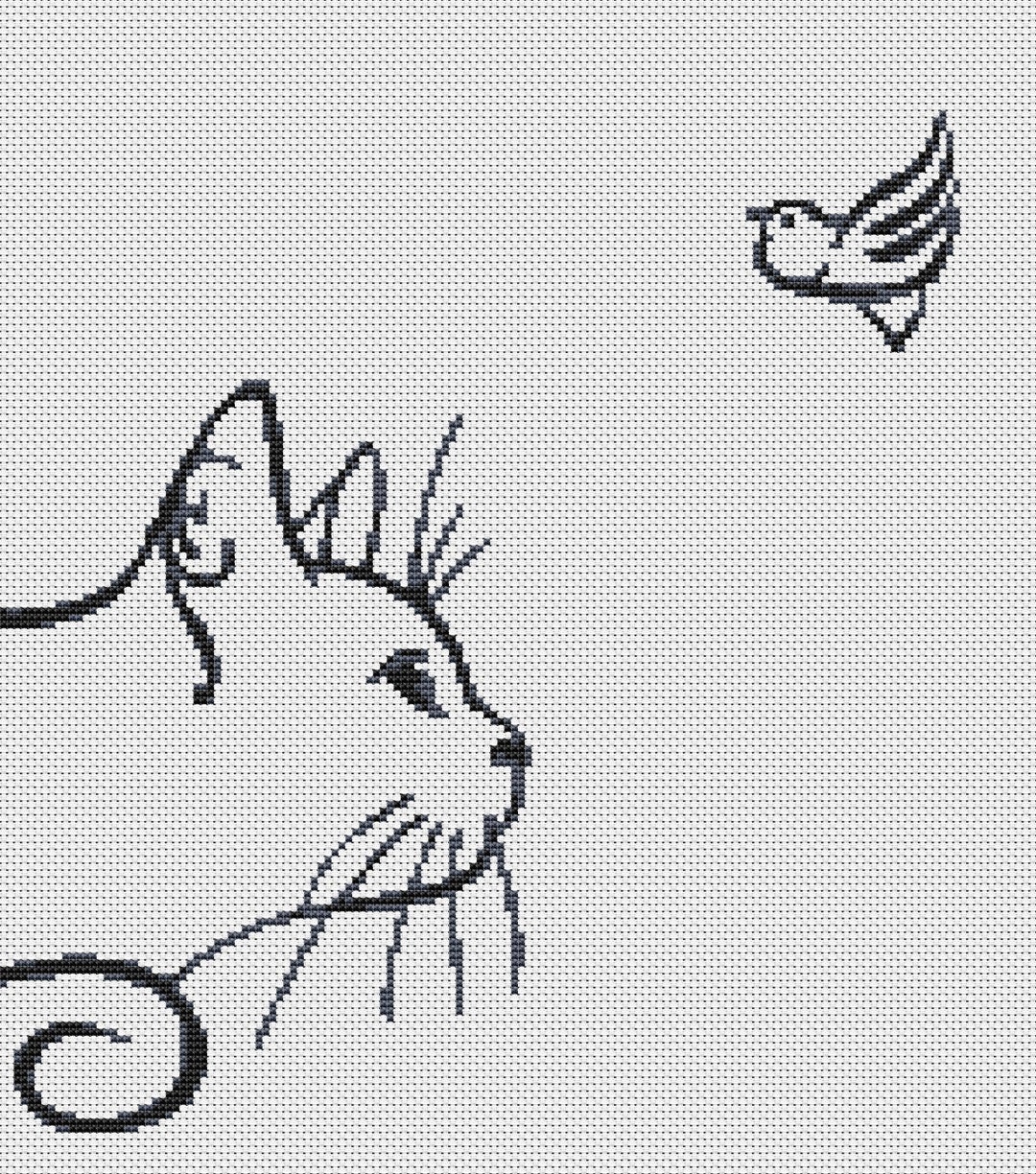 Cat Cross Stitch Patterns Animals Cross Stitch Free Etsy