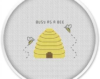 Bee cross stitch pattern pdf, insect cross stitch patterns, abstract insect, hive cross stitchpattern, bee pattern pdf  #210