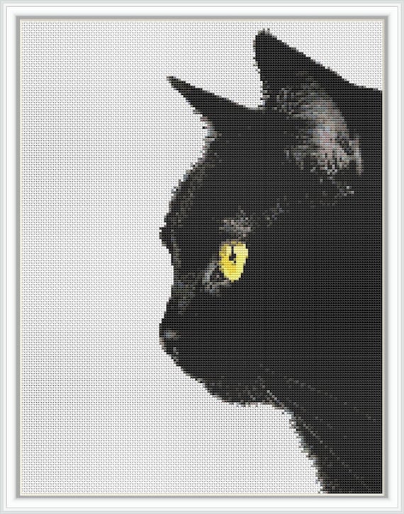 Cat Cross Stitch Pattern Modern Cross Stitch Pattern PDF Etsy