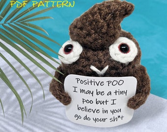 Сrochet Poop Pattern Scheme, Positive Poo Crocheted Instant download pdf, pattern for handmade, easy crochet, crafts poop cute thing gift