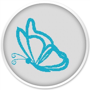 Kreuzstich Schmetterling Muster: Schmetterling Kreuzstichmuster