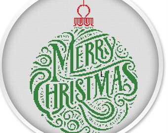 Christmas Ornament Cross Stitch Pattern: Holiday Decor (PDF Pattern)