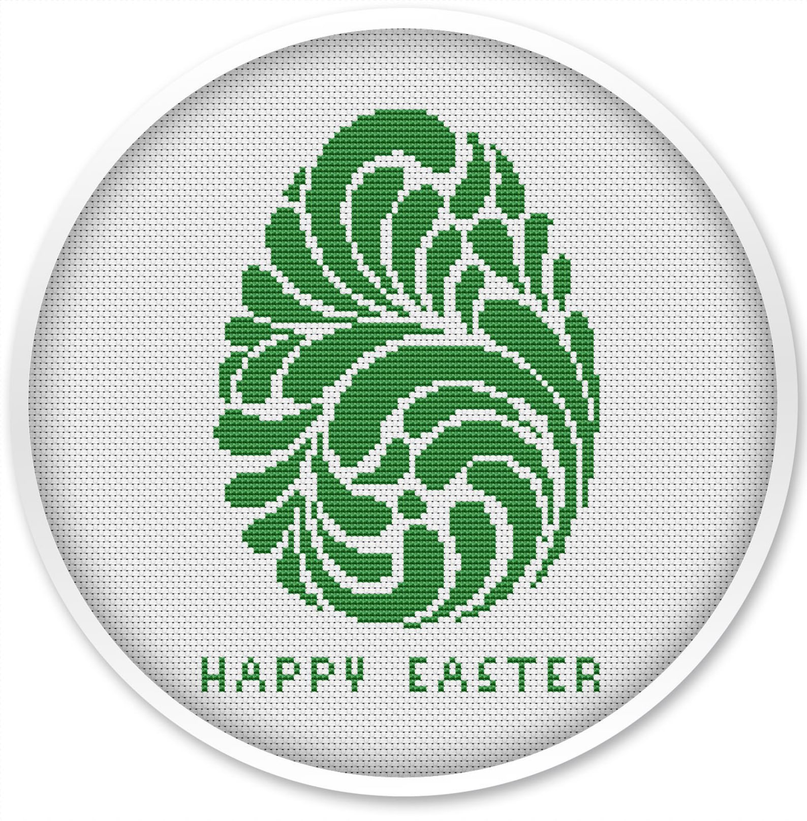 Easter Egg Cross Stitch Free Shipping Cross Stitch Pdf | Etsy