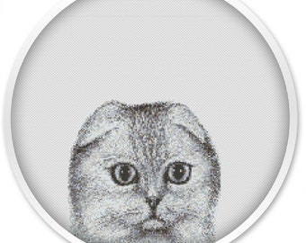 Cat cross stitch patterns, cross stitch pdf, cross stitch pattern cat, animalcross stitch pattern #191