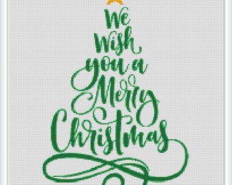 Christmas Tree Cross Stitch Pattern: Holiday Design (PDF Pattern)