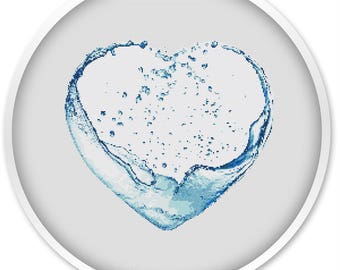 Watercolor Heart Cross Stitch Pattern: Abstract Love Design (PDF)