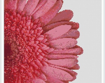 Gerbera Flower Cross Stitch Pattern, Cross stitch PDF, Cute thing, Watercolor Cross stitch pattern, beautiful flower crossing pattern #426