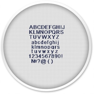 Arial Font Cross Stitch Pattern, Alphabet Engraved ABC, Cross Stitch Alphabet, Letters Lettering Text, pdf cross stitch #083