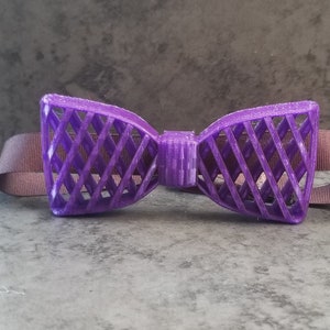 3D Printed Bow Tie Purple image 1