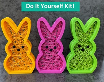 DIY Standing String Art Kit - Peeps Bunny Rabbit