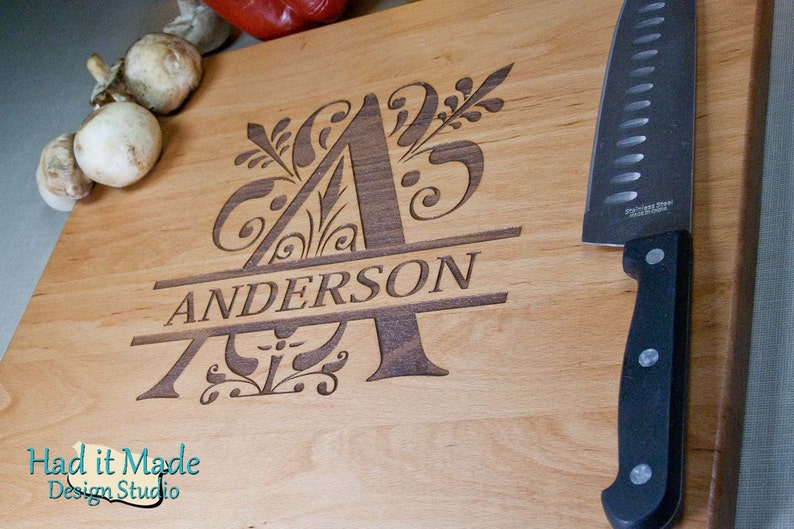 Personalized Monogram Cutting Board M3 Cutting Board Etsy