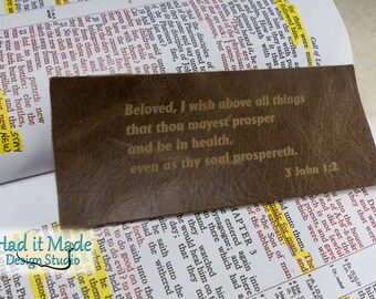 Psalm 18:2 Scripture Bookmarks, (BM-Healing) Fine Leather Bookmarks (25)