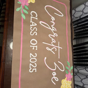 Hand painted banner
