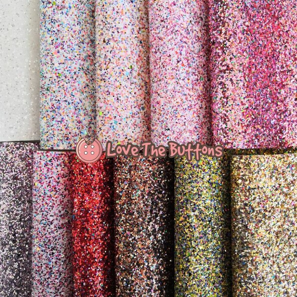 Chunky Glitter Canvas Fabric Etsy