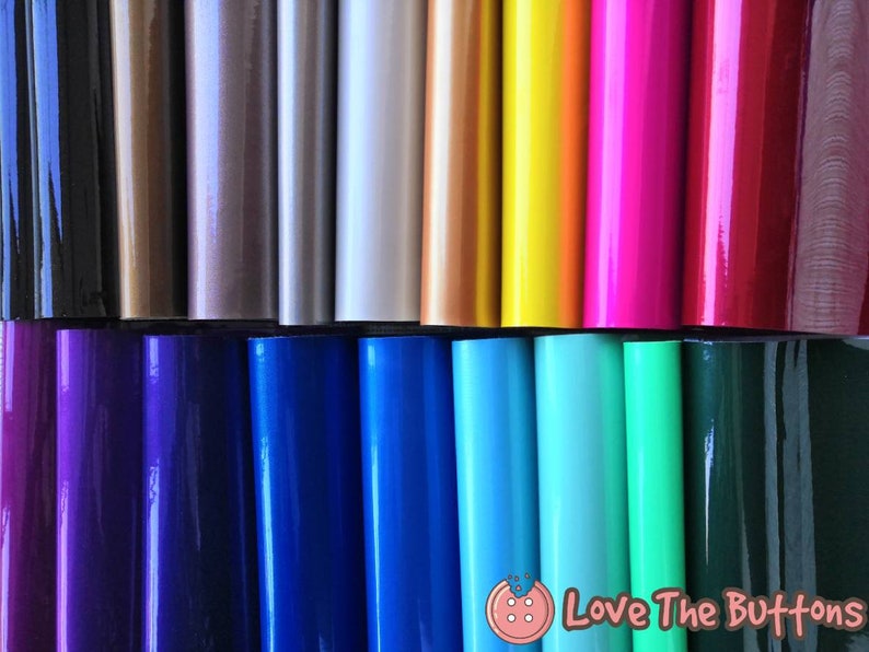 A4 8 x 11 inches Alice Thick Glossy Faux Leather Sheet Thick Glossy Fabric Sheets Bows and Earrings Supplies.