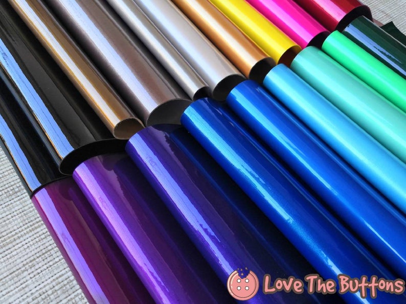 A4 8 x 11 inches Alice Thick Glossy Faux Leather Sheet Thick Glossy Fabric Sheets Bows and Earrings Supplies.