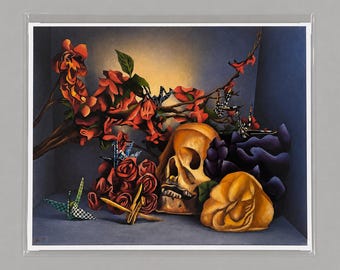 A Vida Imita a Arte Ver. Dois | Impressão de Belas Artes | Coleção Memento Mori