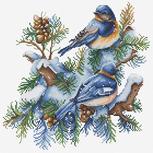Cross Stitch Kit Luca-S - The Birds-Winter