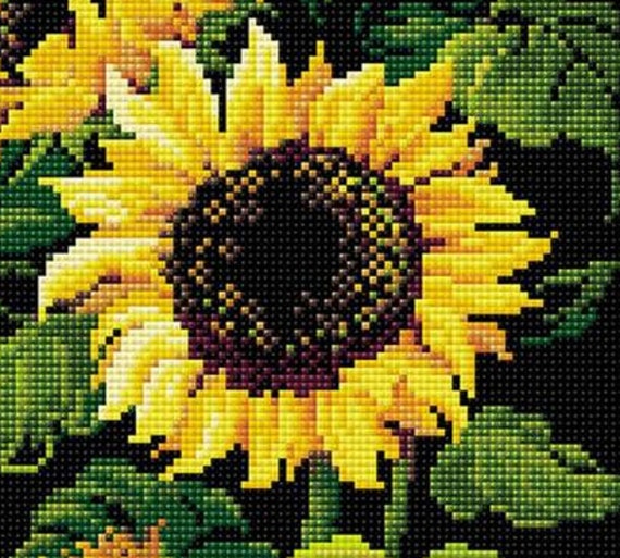 Riolis Diamond Mosaic Sunflowers Kit