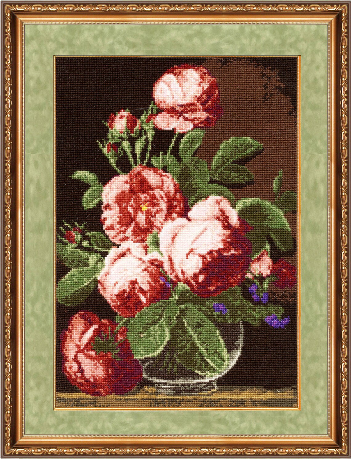 Cross Stitch Kit by Golden Fleece English Roses Etsy