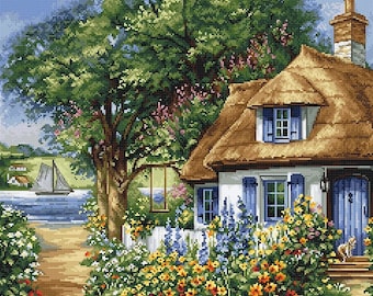 Cross Stitch Kit By Luca-S -  SUMMER LANDSCAPE
