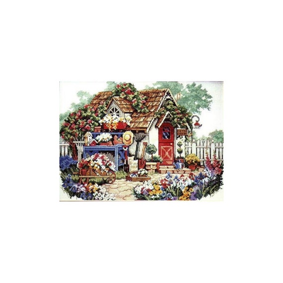 Counted Cross Stitch Kit CLASSIC DESIGN Garden house