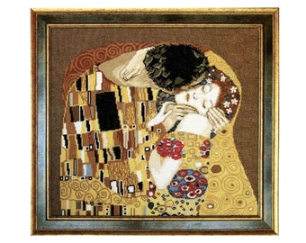 クロスステッチキット 1226 扇を持つ女性 G. クリムトの絵画を元にした