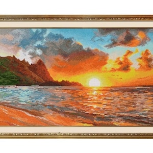 Counted Cross Stitch Kit OVEN 917 - &quot;Golden sunset&quot;