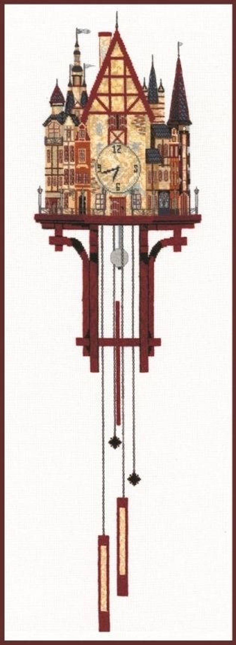 Cross Stitch Kit by Create With Your Hands Magic Clock. Wall Etsy