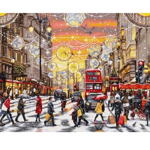 Cross Stitch Kit By Luca-S  GOLD  COLLECTION - Christmas Shopping