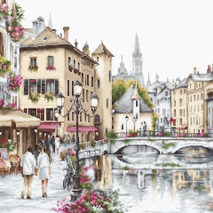Cross Stitch Kit By Luca-S -  lLAKE ANNECY