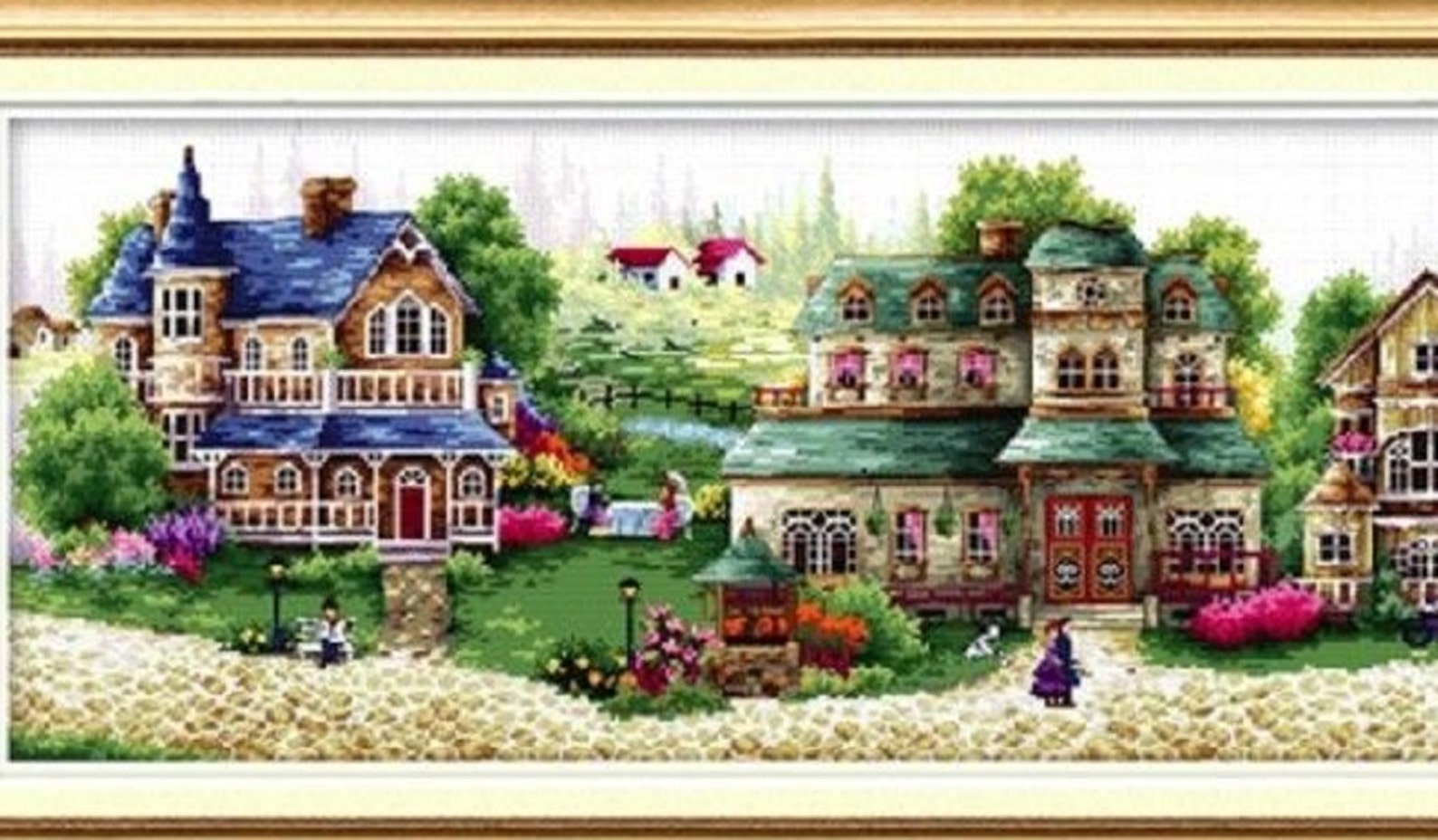 Ukrainian Cross Stitch Kit by Abris Art FAIRYTALE TOWN Etsy