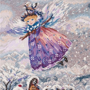 Cross Stitch Kit By Panna Winter Angel