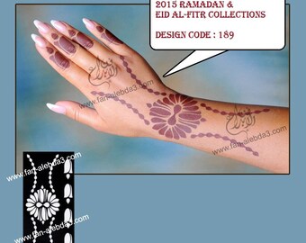 Henna Style Tattoo Etsy Henna Style Tattoo Etsy