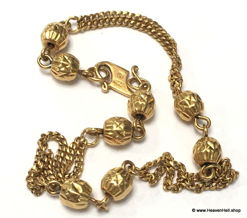 Antique SOLID 22K GOLD Bracelet Elegant European Feminine | Etsy