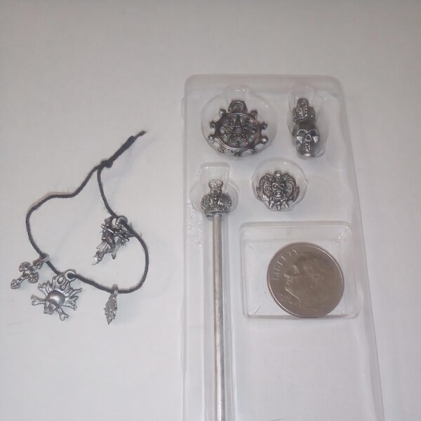 1/6 scale Goth Jewelry for 12 inch Action Figures and dolls SET 2