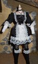 Gothic Maid Outfit for 12' 12 inch 1/6  Dolls and Action Figures loose 