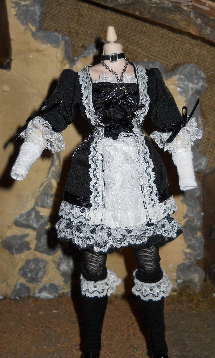 692px x 1151px - Gothic Maid Dress - Etsy